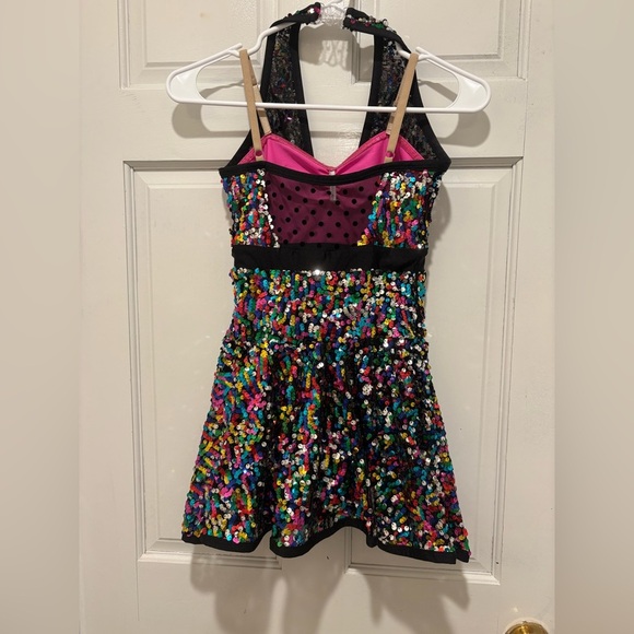 Wish Multicolor Sequin Kids Dance Dress - Picture 6 of 6